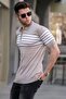 Men's Mink Polo Neck Zippered T-Shirt 5733 - 2