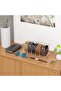 Acrylic Belt Organizer with 5 Compartments for Closet Storage of Belts, Ties, and Bow Ties - 4