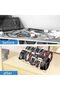 Acrylic 12-Compartment Belt Organizer for Closet Storage of Belts, Ties, Jewelry, and Accessories - 5