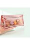 Transparent Mesh Double Layer Pencil Case,Office Supplies Organizer,Makeup Bag,Pen Holder
