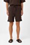 Textured Relaxed Men's Shorts - 3