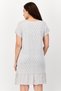 Women All Over Print Sleeveless Sleepwear Dress, Grey - 2
