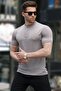 Beige Judge Collar Men's Polo T-Shirt 6107