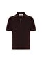 Zippered woven men's polo neck knit t-shirt - 6