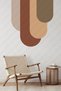 Four Color Bohemian Oval Wall Sticker - Decorative Wall Door Cabinet Sticker - 2