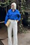 Mad Girls Cobalt blue Oversize Shirt Mg1369 - 3