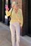 Mad Girls Yellow Oversize Shirt Mg1369 - 2