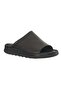 25Y Trv-1 Black Women's Genuine Leather Daily Slippers