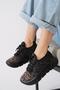 Garte Mesh Stone Women's Sports Shoes Black Color