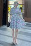 White Shirt Collar Belted Women's Midi Dress MG2077 - 4