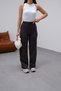 Women's Smoked 2 Thread Palazzo High Waist Loose Wide Leg Loose Sweatpants - 6