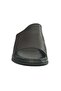 25Y Trv-1 Black Women's Genuine Leather Daily Slippers - 4