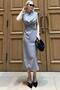 Gray Stone Detailed Crew Neck Dress MG2053 - 3