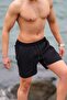 Men's Swim Shorts 7213 - Black, Side Pocket - 3