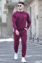 Burgundy Men's Tracksuit Set 5285 - 4