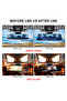 2.5D Full Screen HD Glass Anti-glare Wide-angle Blue Frameless Mirror Car Interior Rear View Mirr... - 5