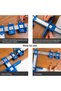 Blue Color Cabinet Hardware Jig, Punch Locator Drill Guide,Wood Drilling Dowelling Guide for Install - 4