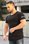 Advertising Sleeve Black T-Shirt 4102 - 2