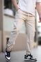 Ecru Slim Fit Cargo Pocket Men's Trousers 5447 - 3