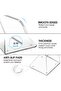 6-pack Clear Acrylic Bookends - 7.3x5.5in Heavy Duty Non-skid Shelf Organizers For Books & Media - 2