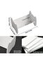 White Pvc Desktop Bookshelf For Kids – Small Book Display And Storage Rack For Children’s Room - 3