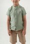 Boy's Muslin Suit / Judge Collar Short Sleeve Shorts Suit / Muslin Shorts Shirt Suit - 6