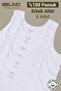 100% Cotton White Color 6 Pack Ultra Soft Combed Cotton Men's Undershirts
