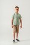Boy's Muslin Suit / Judge Collar Short Sleeve Shorts Suit / Muslin Shorts Shirt Suit - 5
