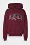 Claret Red Oversize Men's Sweatshirt 5344 - 2