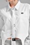 Women's Special Design Shirt with Tie Detail - 7