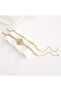 Gold Color Complete Zircon Stone Double Steel Anklet - 3