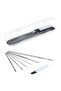 Buffer ®   6 Pieces Stainless Steel Ear Wax Collector Remover Cleaner Care Stick Set - 2