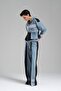 Women's Two Color Garnish Removable Design Jacket and Vest - 2