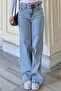 Ice Blue Straight Wide Women's Jeans MG1996 - 4