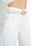 Women's High Waist Slouchy Snow Wash Stretch Fabric Jean Pants - 6