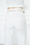 Women's High Waist Slouchy Snow Wash Stretch Fabric Jean Pants - 7