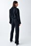 Black Linen Wide Leg Women's Trousers Mg2021 - 3