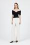 Black Off Shoulder Gather Detailed Blouse 13325 - 6