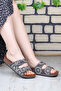 Circle Orthopedic Stone Double Buckle Sea Pool Beach Daily Women's Slippers Platinum - 7