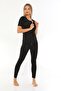 Thermal Sauna Fitness Corset Leggings and Zippered Short Sleeve Suit Two in One - 3