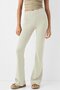 Ecru High Waist Ribbed Spanish Leggings Mg2096 - 7