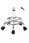 Round Rolling Stool Chair PU Leather Height Adjustable Swivel Drafting Work SPA Shop Salon Stools - 4