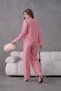 Women's Embroidered Rose Flower and Stone-Detail Linen Jacket and Pants Top and Bottom Set - 7