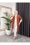 Women's Seasonal Fringed and Openwork Cotton Knitwear Cardigan - 5