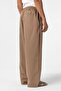 Elastic Waist Baggy Trousers Mink - 6