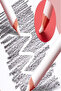 Professional Black Pencil,Highlight Pen for Sketching, White Acetate Lead Pen, Fine Art Supplies - 4