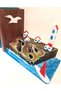 Sea Town Themed Wooden Book Holder - 2