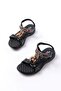 Dm-608 Black Stone Back Elastic Daily Women's Sandals - 5