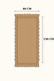 Natural Brown Frilly Linen Runner - 40X150 cm - 5