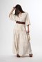 Women's Judge Collar Balloon Sleeve Casual Dress